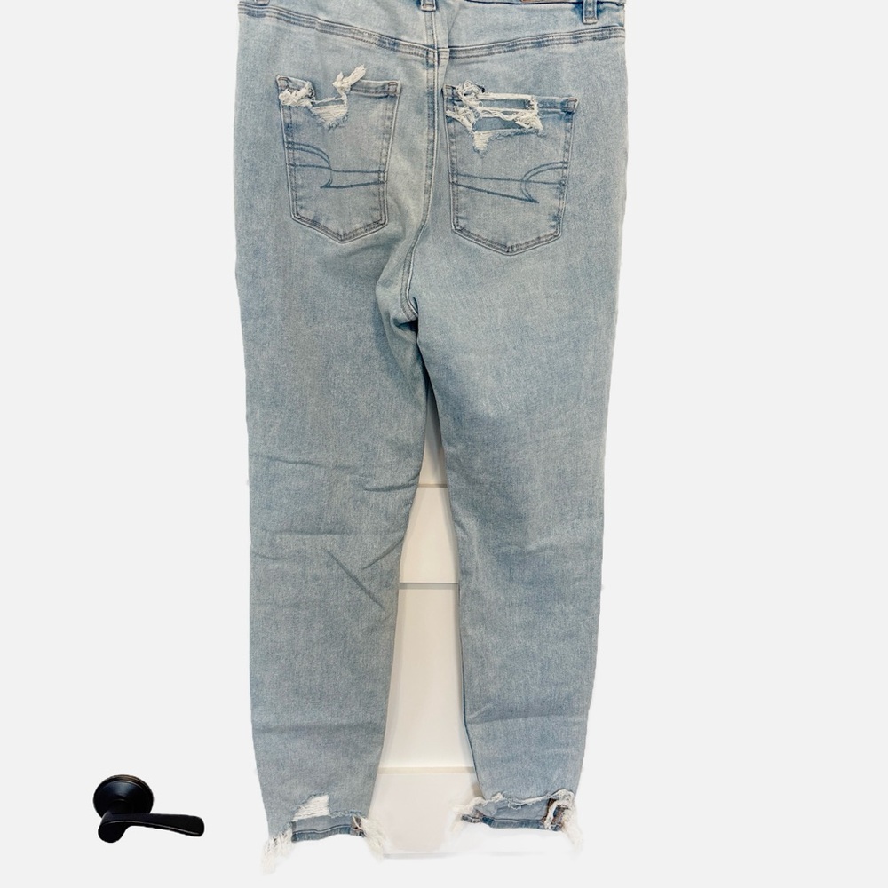 American Eagle Outfitters Light Blue  Next Level Stretch Jeans Size 8 - Picture 2 of 4